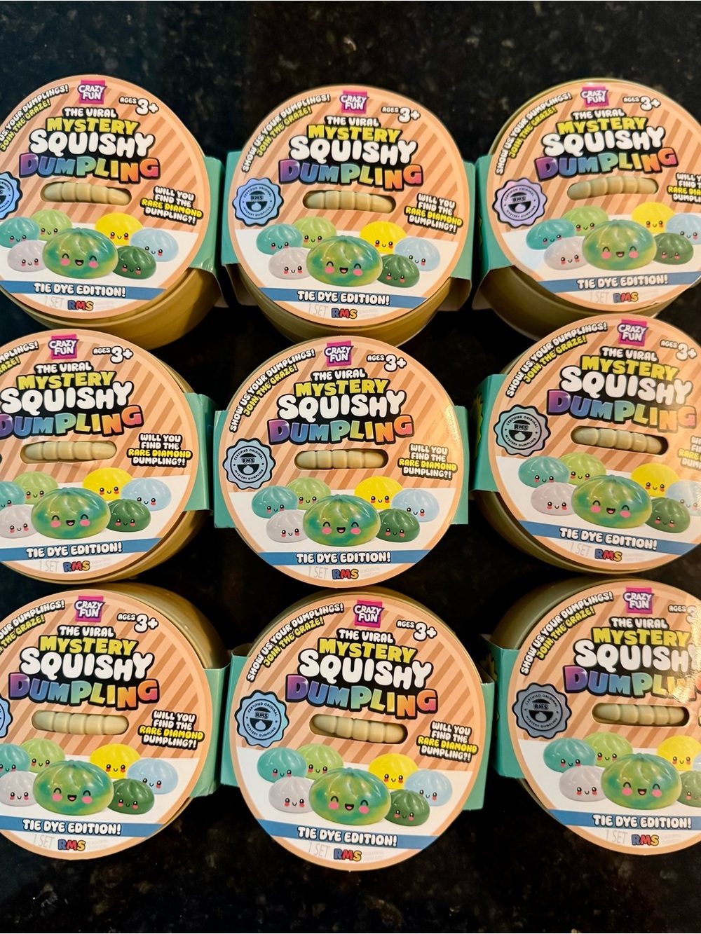 RMS Mystery Squishy Dumpling Tie Dye Edition